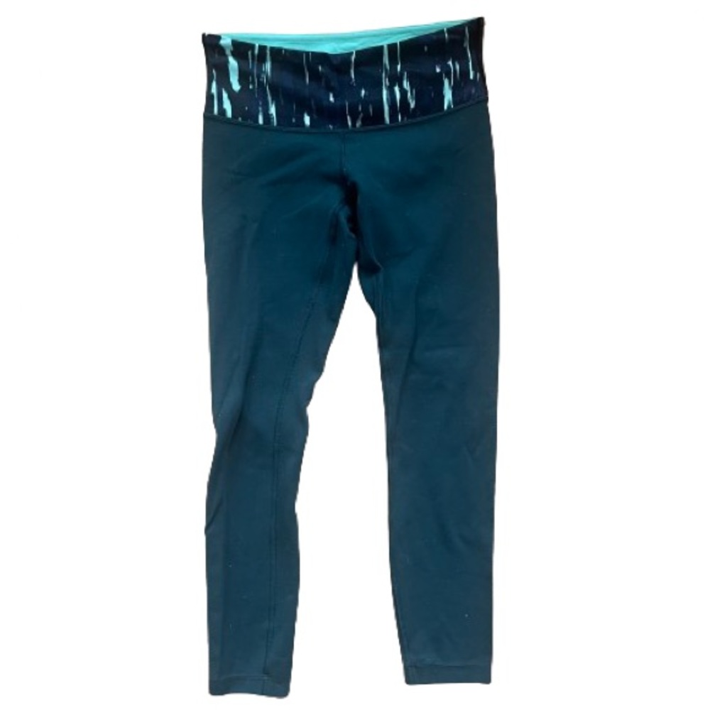 Lululemon Wunder Under Pant III (Reversible) Dark fuel/menthol 4 - Picture 5 of 7